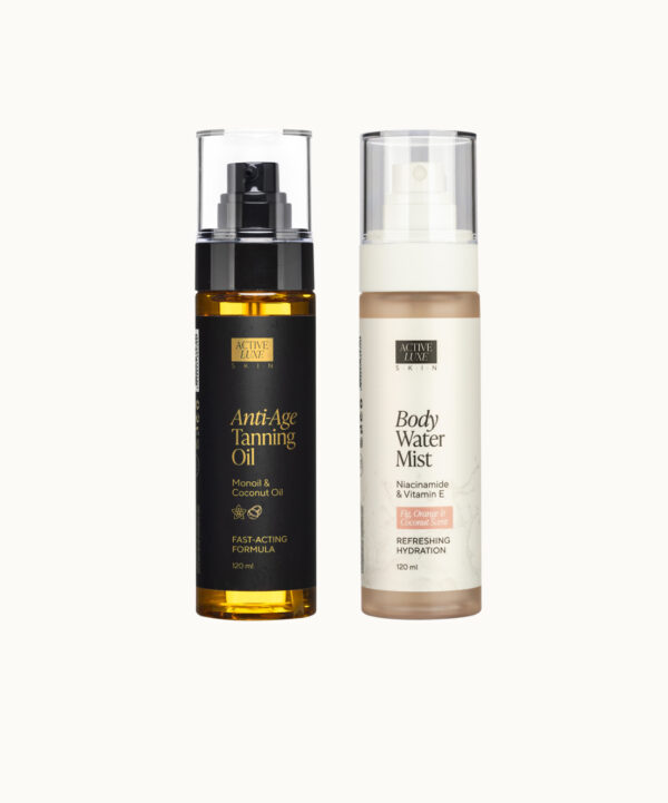 Active Luxe anti-age tanning oil i body water mist