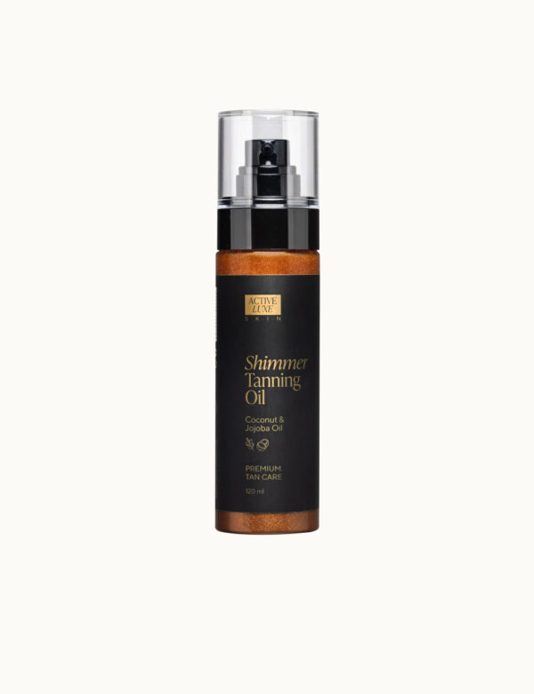 Active Luxe shimmer tanning oil