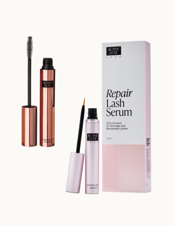 Lash Care duo: njegujući peptidni serum & Glamour Lash maskara